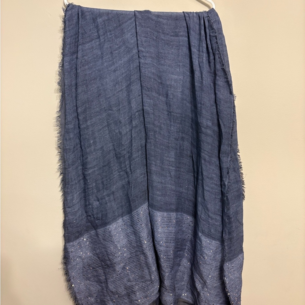 Blue and Gold Scarf